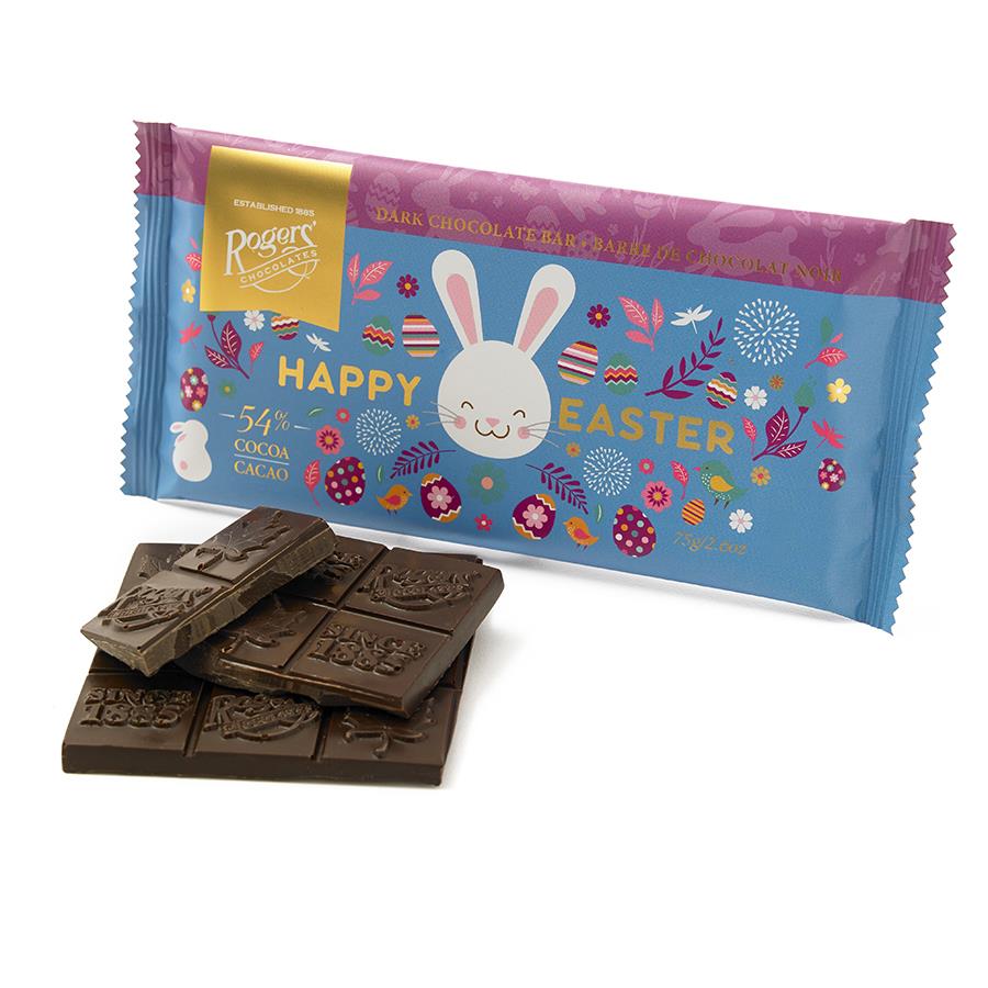 Happy Easter Dark Chocolate Bar
